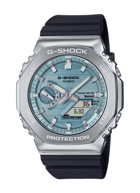 Analog+Digital Blue Dial Rubber Strap Men's Watch GBM-2100A-1A2