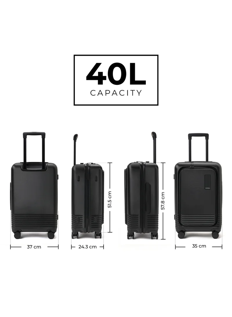 موكوبارا للتجارة ذ.م.م The Cabin Pro Carry-On Luggage - German Makrolon Polycarbonate, Money moves , Black