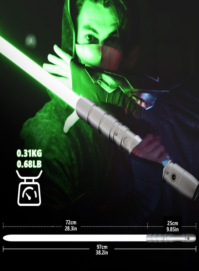 YDDSABER Dueling Lightsaber,Detachable Metal Hilt, Light Saber-38.2 Inch,4 Modes & Sounds,FOC, Swing,Blaster,Cosplay,Birthday Gift for Adults,Kids,Teens(Yoda-Green) - Image 4