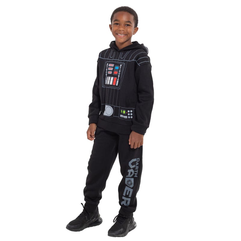 STAR WARS Darth Vader Big Boys Fleece Pullover Hoodie & Pants Black 10-12 - Image 2