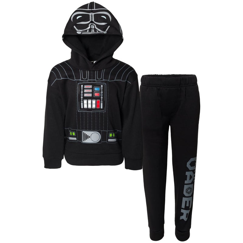STAR WARS Darth Vader Big Boys Fleece Pullover Hoodie & Pants Black 10-12 - Image 1