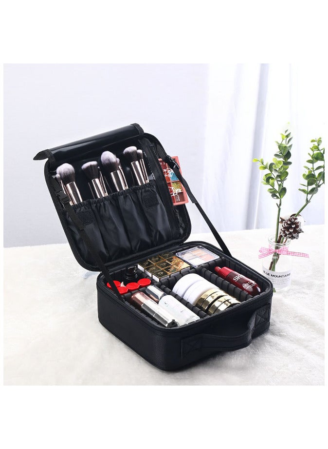 Large Capacity Handheld Compartment Cosmetic Bag Organizer - Image 3
