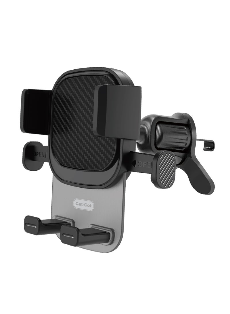 Cat - Cot Cat-Cot Magnetic Car Phone Holder for Air Vent with One-Handed Operation, 360° Rotation, ABS+Silicone – Compact Universal Mobile Stand | CT-24 - Image 1