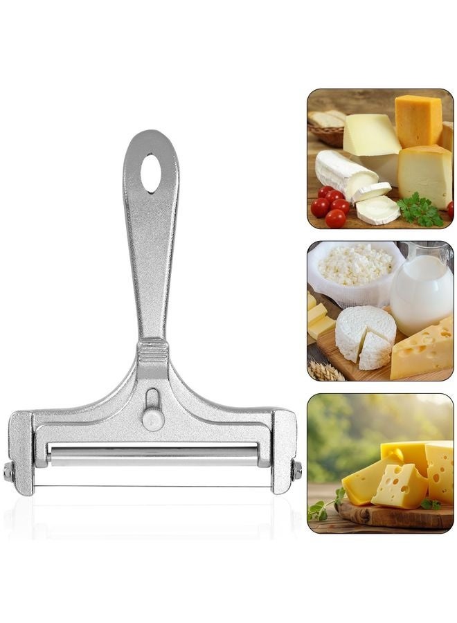 هومستر آلات قطع الجبن، وآلات شرائح الجبن المصنوعة من الفولاذ غير القابل للصدأ، مع 4 آلات قطع زبدة إضافية قابلة للتعديل من حبلات فولاذية إضافية، تستخدم في شرائح مطبخ جبن شيدا ومازوليرا بالجبن من جبن غلوير - Image 5
