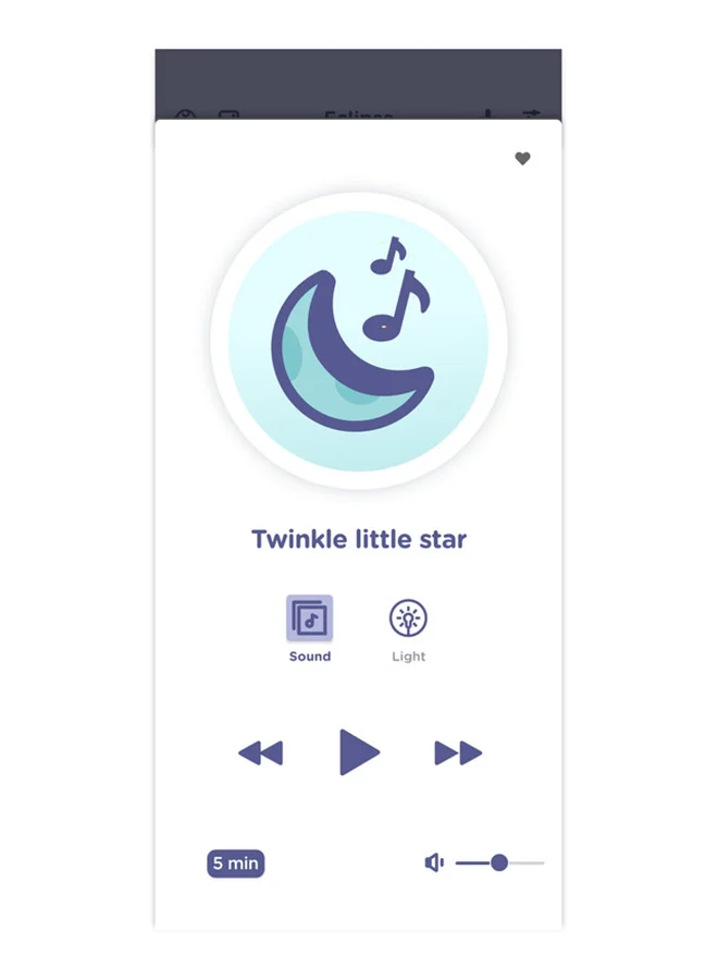 هابل متصل شاشة أطفال ذكية Eclipse بتقنية Wi-Fi مع مهدئ وإضاءة ليلية بـ 7 ألوان ومدرب نوم وأغاني مهدئة ومكبر صوت بلوتوث