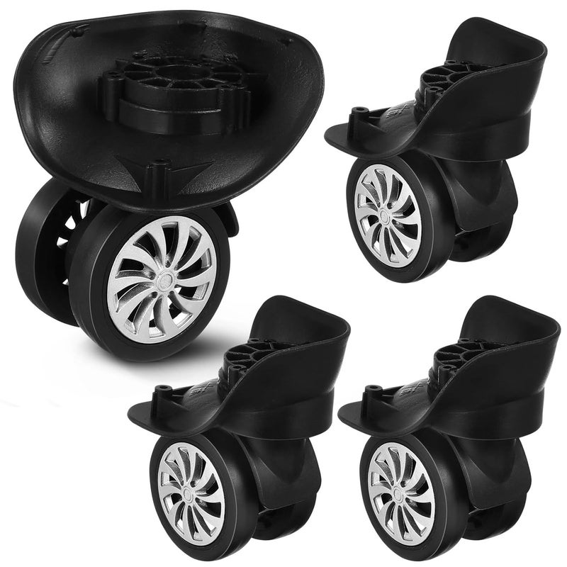 Universal Suitcase Replacement Wheels Spinner Set High Load Capacity Stable Foundation - Image 2