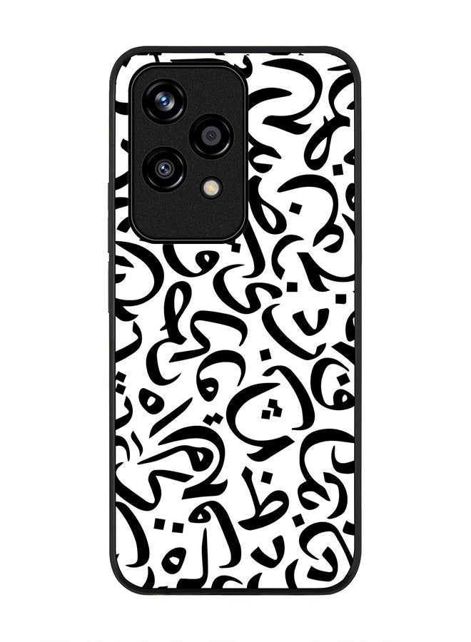 Stylizedd Rugged Black edge case for Honor 200 Lite, Slim fit Soft Case Flexible Rubber Edges Anti Drop TPU Gel Thin Cover -  Arabian Pearls - Image 1