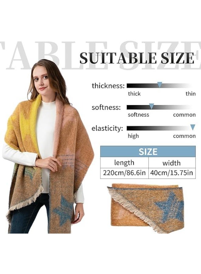 Scarfs for Women Shawls and Wraps for Evening Dresses, Winter Warm Scarfs for Women, Pashmina Shawls Large Blanket Wrap Shawl Scarves - Image 5