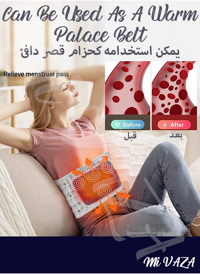 مي فازا - حزام تدليك الظهر الساخن القابل للنفخ مع الاهتزاز والجر والاسترخاء، ويخفف مشاكل الظهر، وتصلب العضلات، والألم، مثالي لآلام أسفل الظهر - Image 1