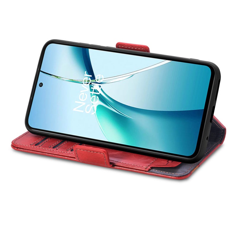 HuHa Protective Cover For Nothing Phone 2a Plus CaseNeo Splicing Dual Magnetic Buckle Leather Phone Case(Red) - Image 4