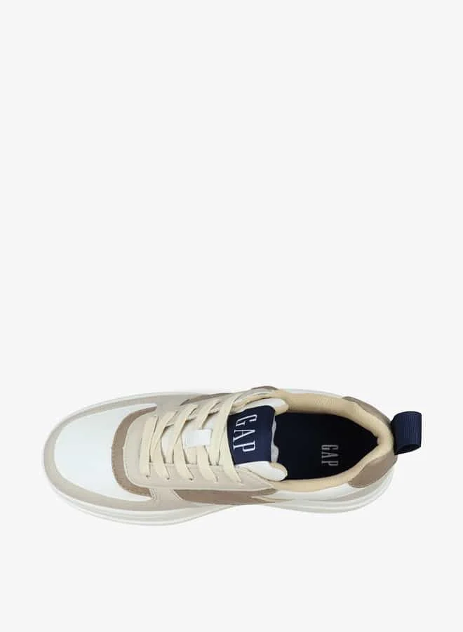 جاب Women's Panelled Sneakers with Lace-Up Closure - Paradise Cup Low W