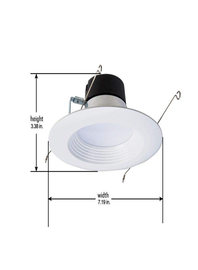 HALO 6 inch Recessed LED Can Light - Retrofit Ceiling & Shower Downlight - 3000K - Baffle White Trim (6 Pack) - Image 3