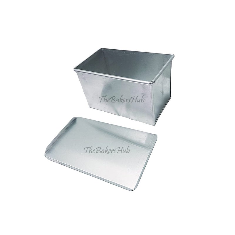 The bakers hub Bread Mould with Lid Rectangle Plum Cake Loaf Baking Tray Stainless Steel Small Size for 200 Grams Microwave Oven Safe - Image 5