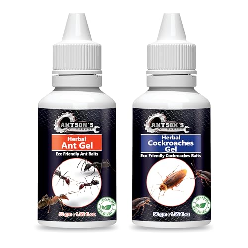 Antson eco-Friendly Ant Repellent Gel 50g + Cockroach Gel 50g For Home Kitchen Ants & Cockroach | Instant Results For Insect Control, made with plant oils Insect Repellant (Ant+Cockroach Gel) - Image 1