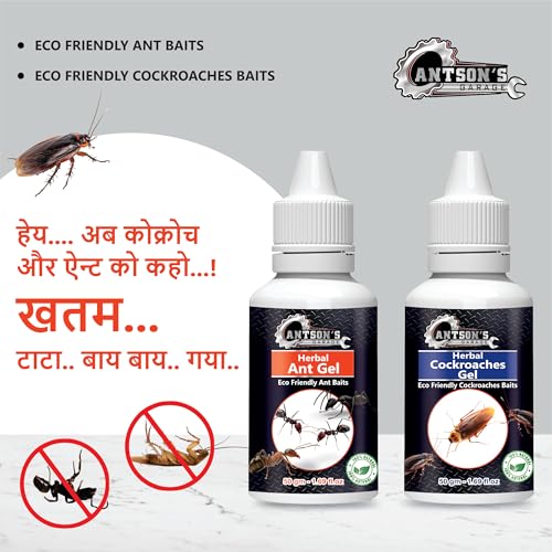 Antson eco-Friendly Ant Repellent Gel 50g + Cockroach Gel 50g For Home Kitchen Ants & Cockroach | Instant Results For Insect Control, made with plant oils Insect Repellant (Ant+Cockroach Gel) - Image 2