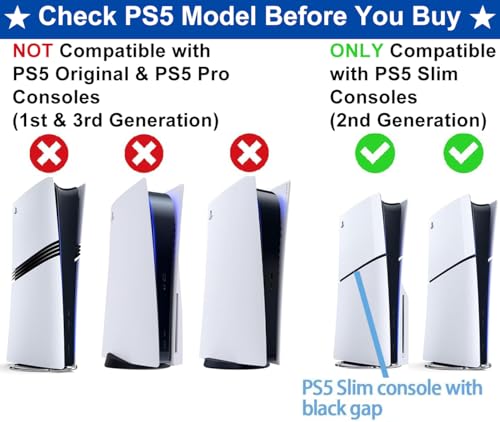 ALIENERGY PS5 Wall Mount for PlayStation 5 Console Sleek Hidden Design for Mounting Near or Behind TV 2 Controller Headset Holders Included PS5 Slim - Image 3