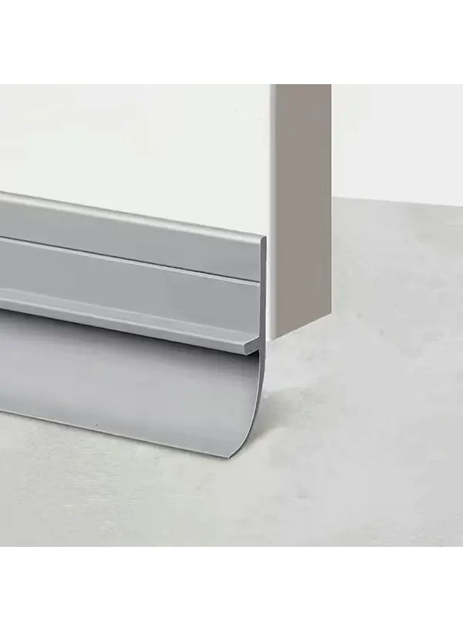 Gray 17.72 Inch Self Adhesive Weatherproof Door Window Seals 2 Pack Rubber Gasket - Image 1