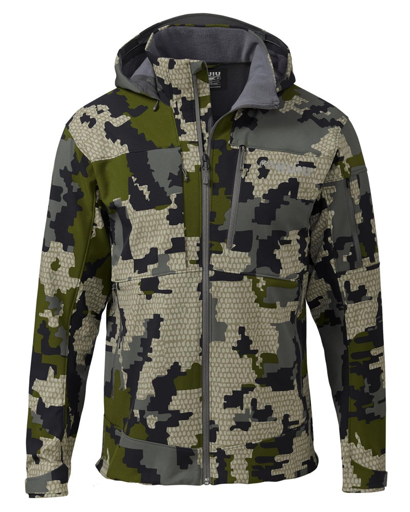 KUIU Guide PRO Hooded Jacket - Wind Resistant, Water Repellent, Soft-Shell Mountain Hunting Jacket with Adjustable Storm Hood and Enhanced Articulation - Image 1
