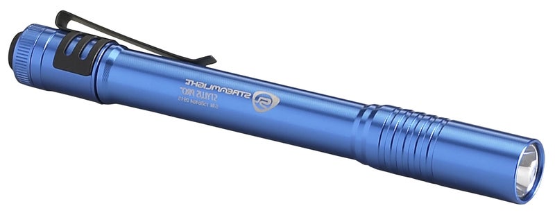 Streamlight 66122 Stylus Pro 100-Lumen Penlight With White LED, 2 AAA Alkaline Batteries and Removable Pocket Clip, Blue - Image 5