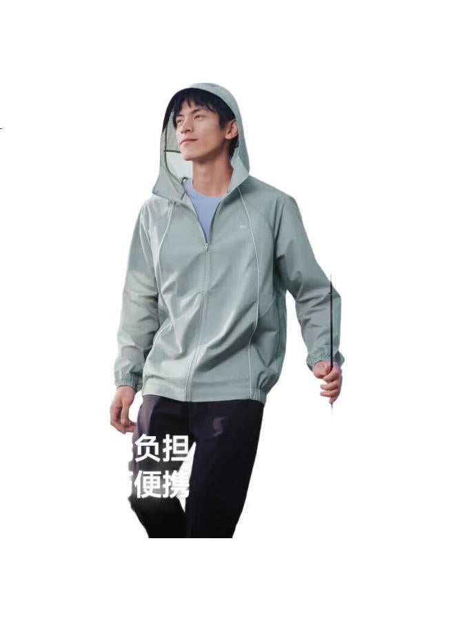 Beneunder Men'S Sun Protection Jacket Skin Clothing Uv Lightweight Water Repellent Outdoor Fishing Wr938 Ebony Black L - Image 1