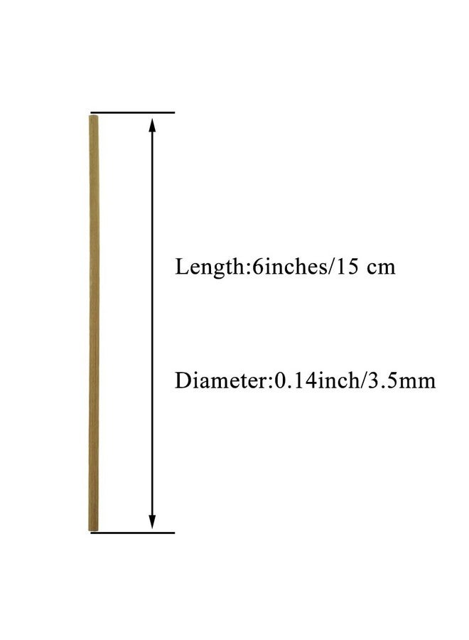 HAHIYO HAHIYO 6inches/15cm 80-Count Carbonized Bamboo Wood Lollipop Stick - Wood Cake Pop Stick Treat Stick Sucker Stick Candy Apple Stick for Lollipop Hard Candy Chocolate Christmas Children - Image 2