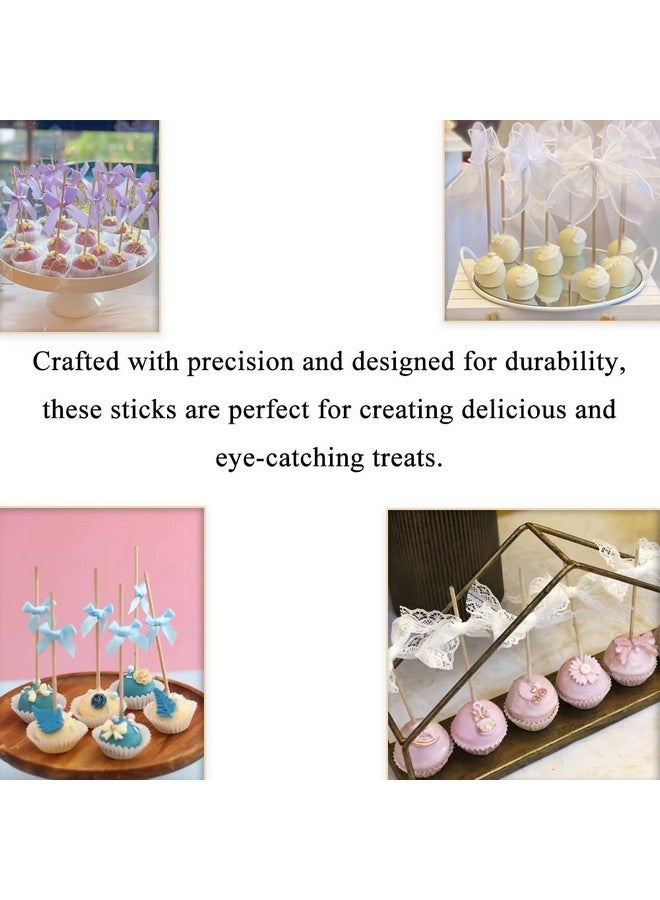 HAHIYO HAHIYO 6inches/15cm 80-Count Carbonized Bamboo Wood Lollipop Stick - Wood Cake Pop Stick Treat Stick Sucker Stick Candy Apple Stick for Lollipop Hard Candy Chocolate Christmas Children - Image 5