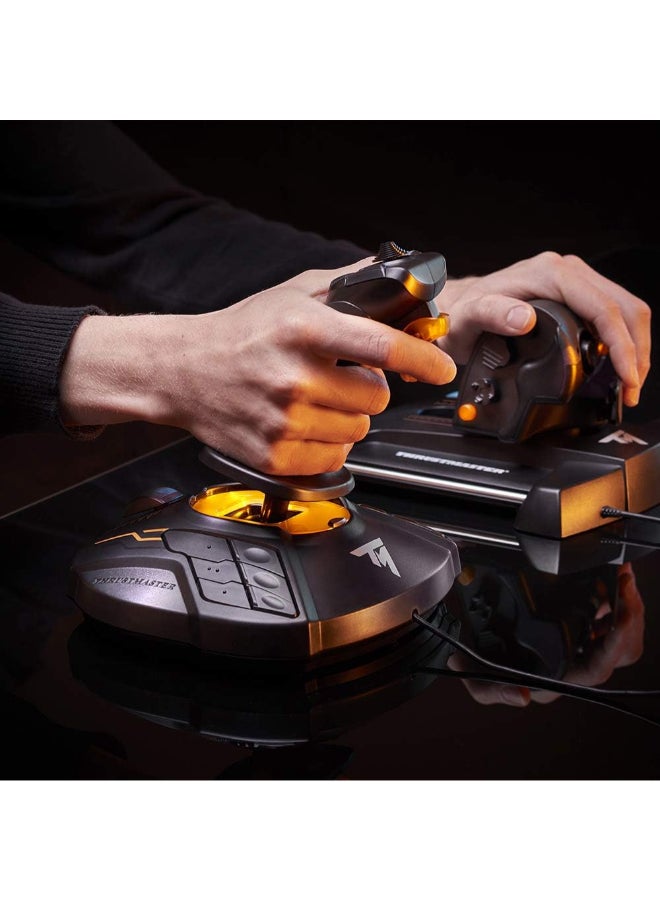 Thrustmaster T16000M FCS Hotas - Flight Control System with Joystick and Throttle, Featuring H.E.A.R.T HallEffect AccuRate Technology for PC- Black - Image 3
