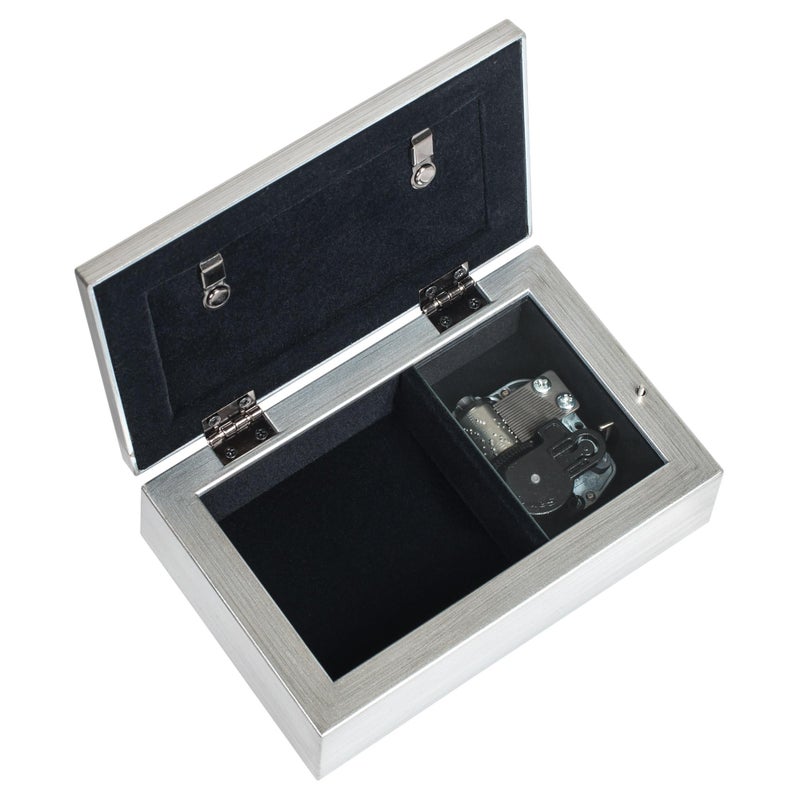 Cottage Garden Granddaughter Jeweled Silver Finish Petite Music Box Plays You Are My Sunshine - Image 3