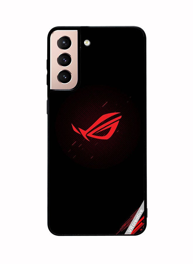 VR CREATIVE Protective Case Cover For Samsung Galaxy S21 5G Republic Of Gamers Logo Design Multicolour - Image 1