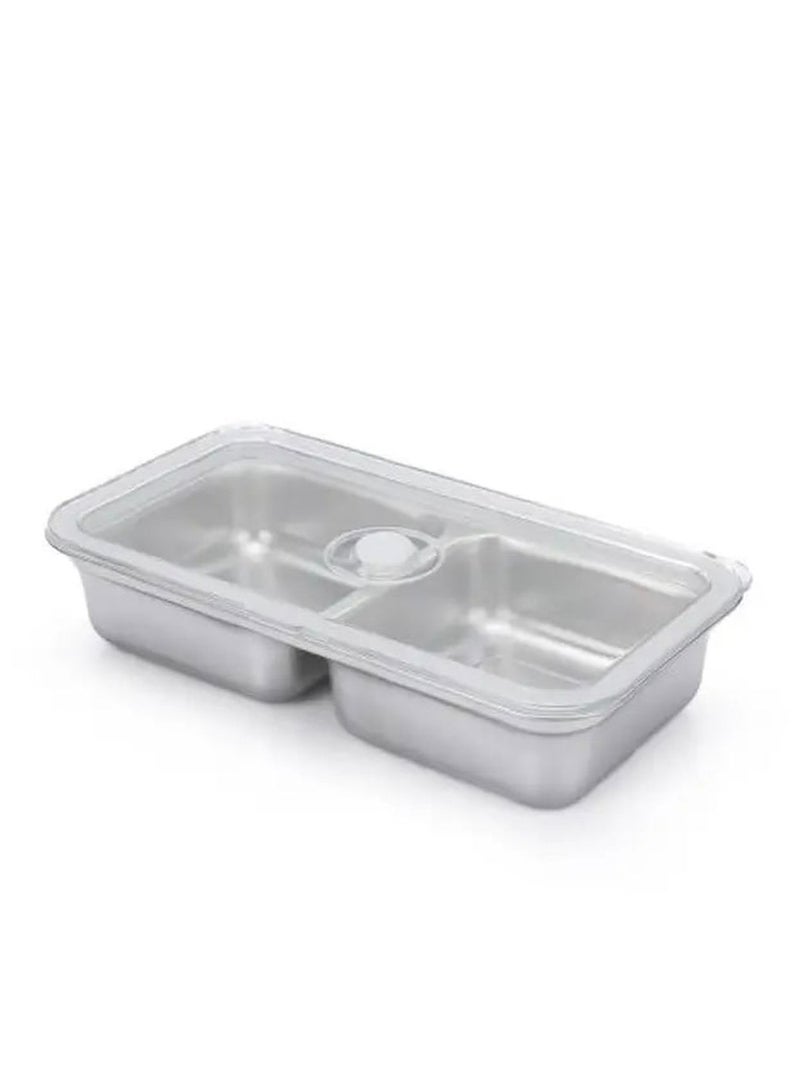 باوا صندوق غداء كهربائي متعدد الاستخدامات بسعة 1 لتر / زر تشغيل واحد / صوت ناعم / حفظ الفراغ / مانع للتسرب / نظام طهي ذكي - أبيض - Image 5