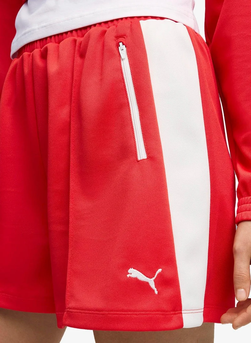 PUMA  4" T7 Relaxed Pintuck Shorts for Women | Best Price UAE