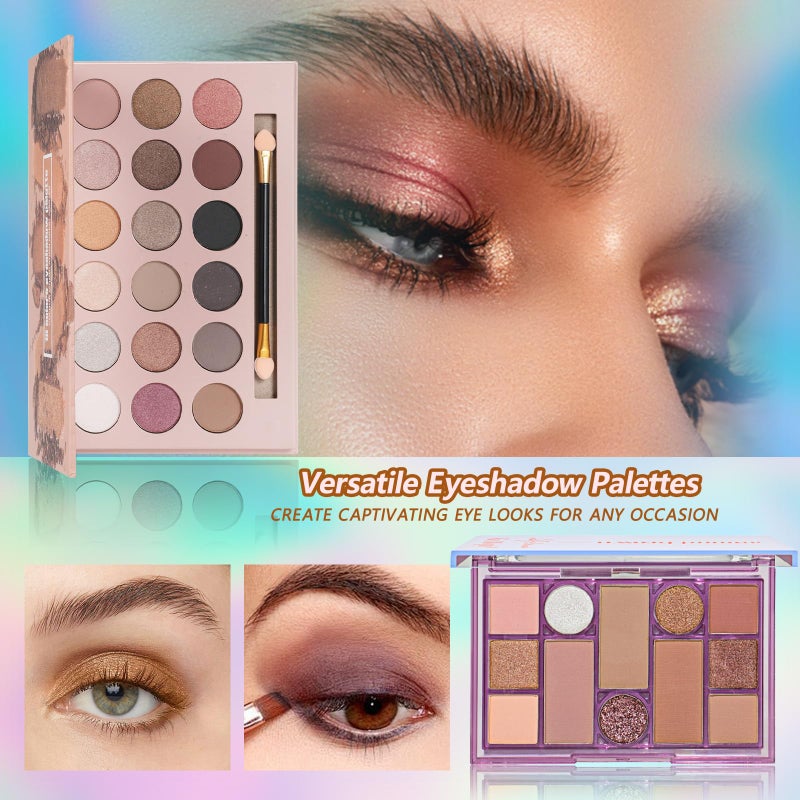 KAVCENT Makeup Kit for Women Full Kit Makeup Set for Teens Teenager Makeup Gift Set for Teen Girls Women Eyeshadow Foundation Makeup Kit for Teens Christmas - Image 3