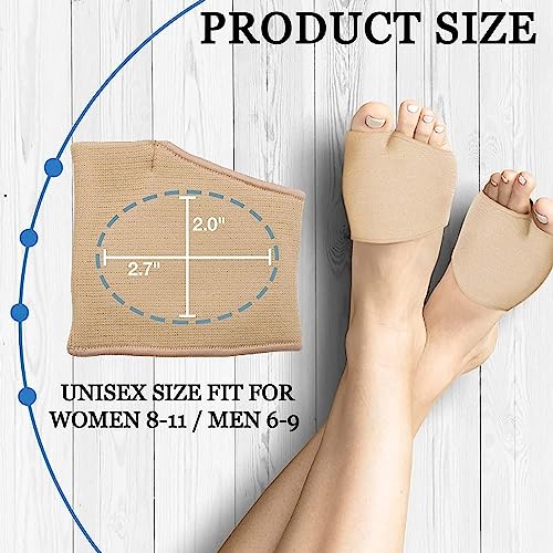SWOPPLY Silicone Forefoot Pad for Pain Relief – Hallux Valgus Bunion Sleeve, Metatarsal Cushion, Ball of Foot Support for High Heels, Morton's Neuroma Relief, Bunion Corrector Toe Sleeve - Image 4