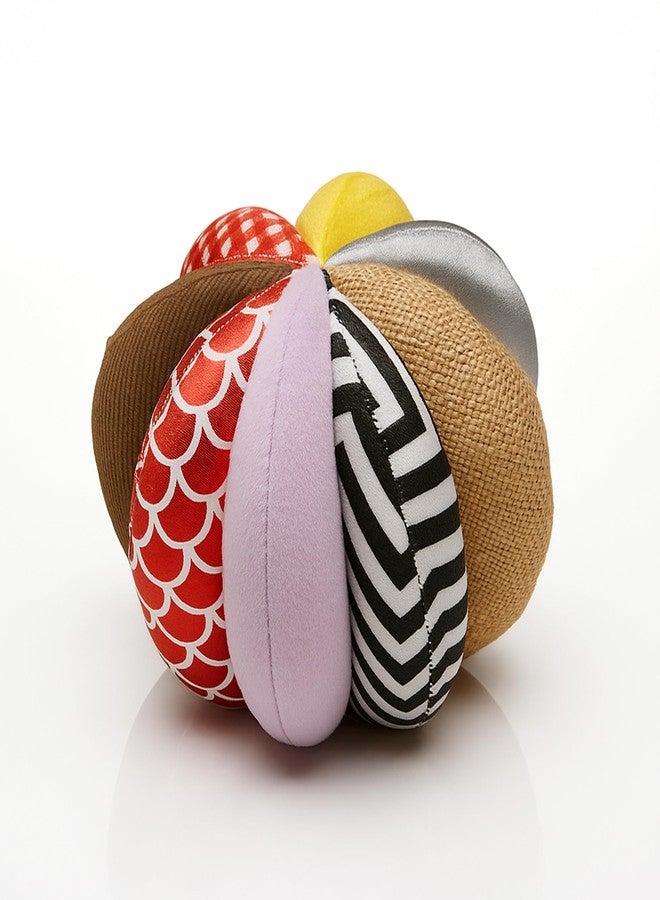 JoyCrate Gripee Textured Sensory Ball | Soft Balls for Baby | Multicolour Plush Ball for Babies 6-12 Months | Balls for Babies & Toddlers | Safe Soft Toy for Newborn Baby - Image 1