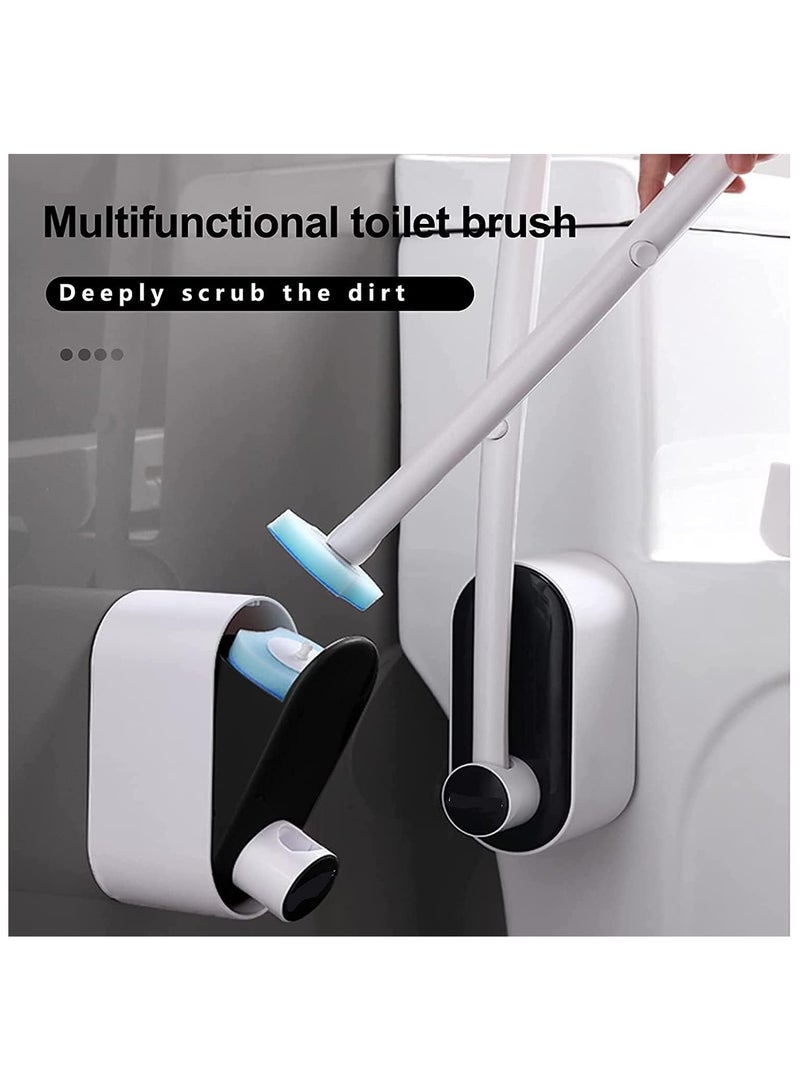 سوفام تنظيف حوض المرحاض القابل للتخلص مع 24 إعادة تعبئة إذابة الأتربة استبدال الفرشاة الإسفنجية الرؤوس، تنظيف حوض المرحاض الأتربة لتنظيف الحمام - Image 3