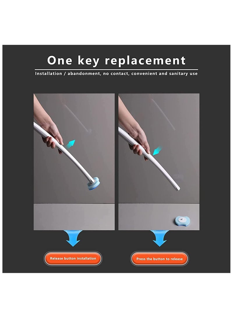 سوفام تنظيف حوض المرحاض القابل للتخلص مع 24 إعادة تعبئة إذابة الأتربة استبدال الفرشاة الإسفنجية الرؤوس، تنظيف حوض المرحاض الأتربة لتنظيف الحمام - Image 5