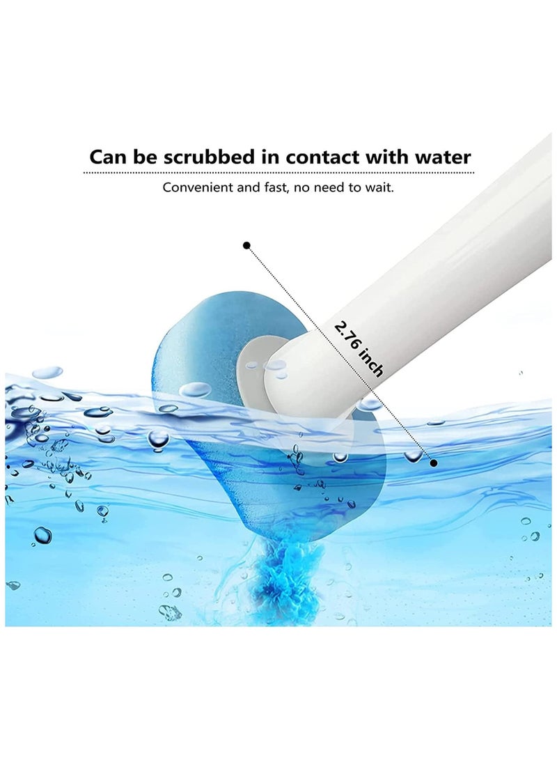 سوفام تنظيف حوض المرحاض القابل للتخلص مع 24 إعادة تعبئة إذابة الأتربة استبدال الفرشاة الإسفنجية الرؤوس، تنظيف حوض المرحاض الأتربة لتنظيف الحمام - Image 4