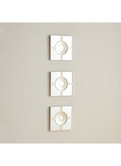 Home Box طقم مرايا بريكلين 3 قطع 25 x 1.5 x 25 سم  - Image 1
