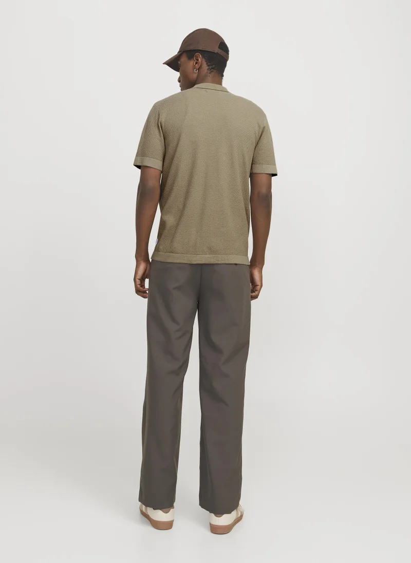 JACK & JONES  JJEEMIL KNIT STRUCTURE SHIRT SS SN for Men | Best Price UAE