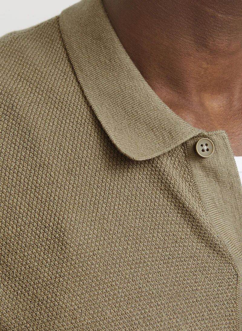 JACK & JONES  JJEEMIL KNIT STRUCTURE SHIRT SS SN for Men | Best Price UAE