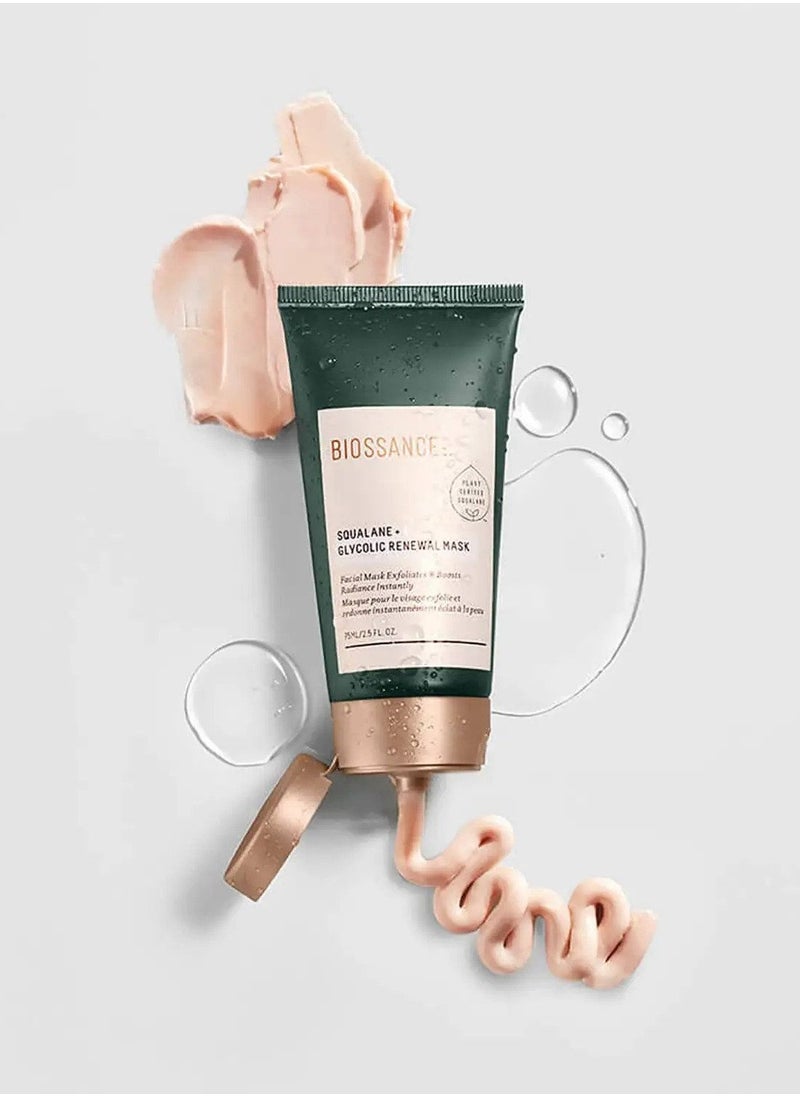 BIOSSANCE - Biossance Squalane & Glycolic Renewal Mask 75ml - Image 1