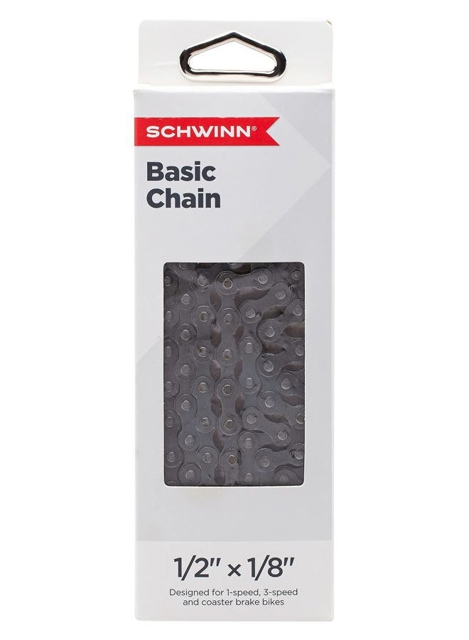 SCHWINN Bike Chain Fits Single Speed Bikes, 1/2 inch x 1/8 inch - Image 1