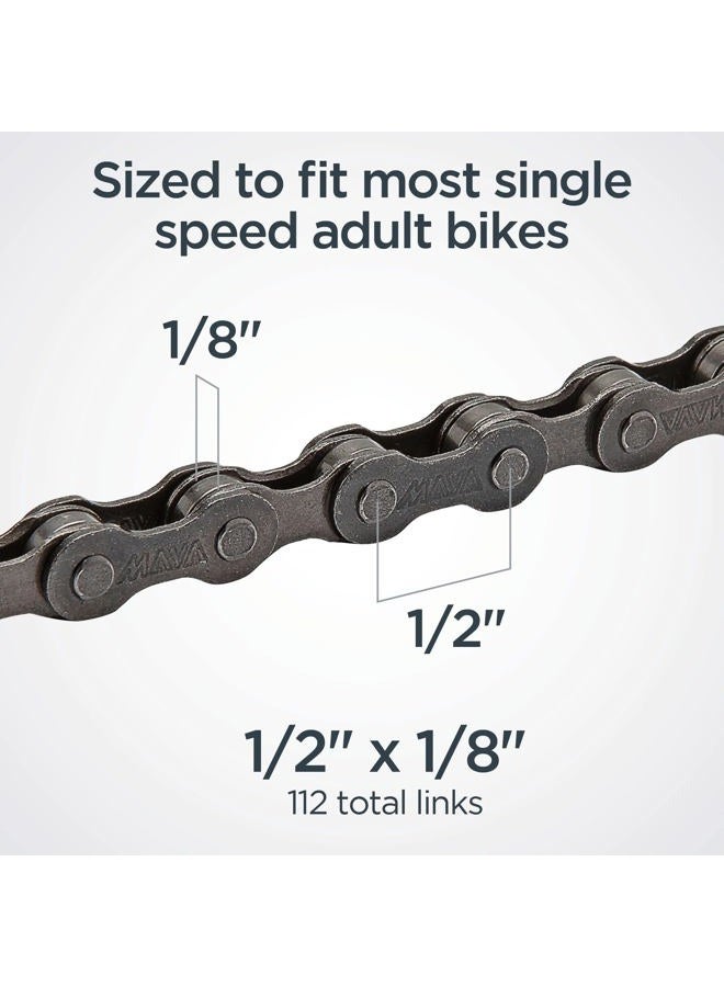 SCHWINN Bike Chain Fits Single Speed Bikes, 1/2 inch x 1/8 inch - Image 3