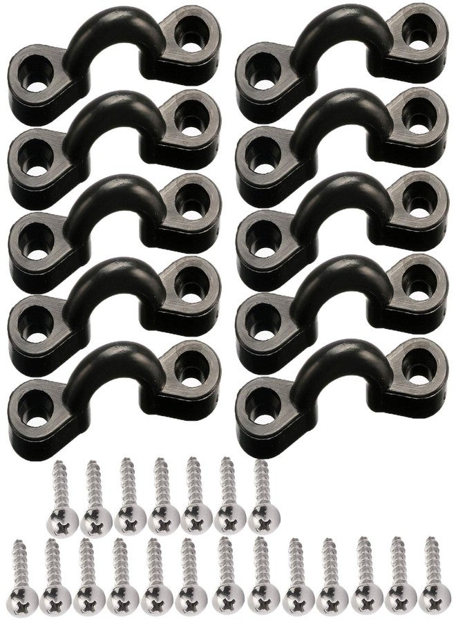 Borogo Kayak Pad Eye Kit, 10PCS Nylon Bungee Deck Loops Tie Down Pad Eye with 20 Screws for Boat Kayak Deck Rigging Kit - Image 2