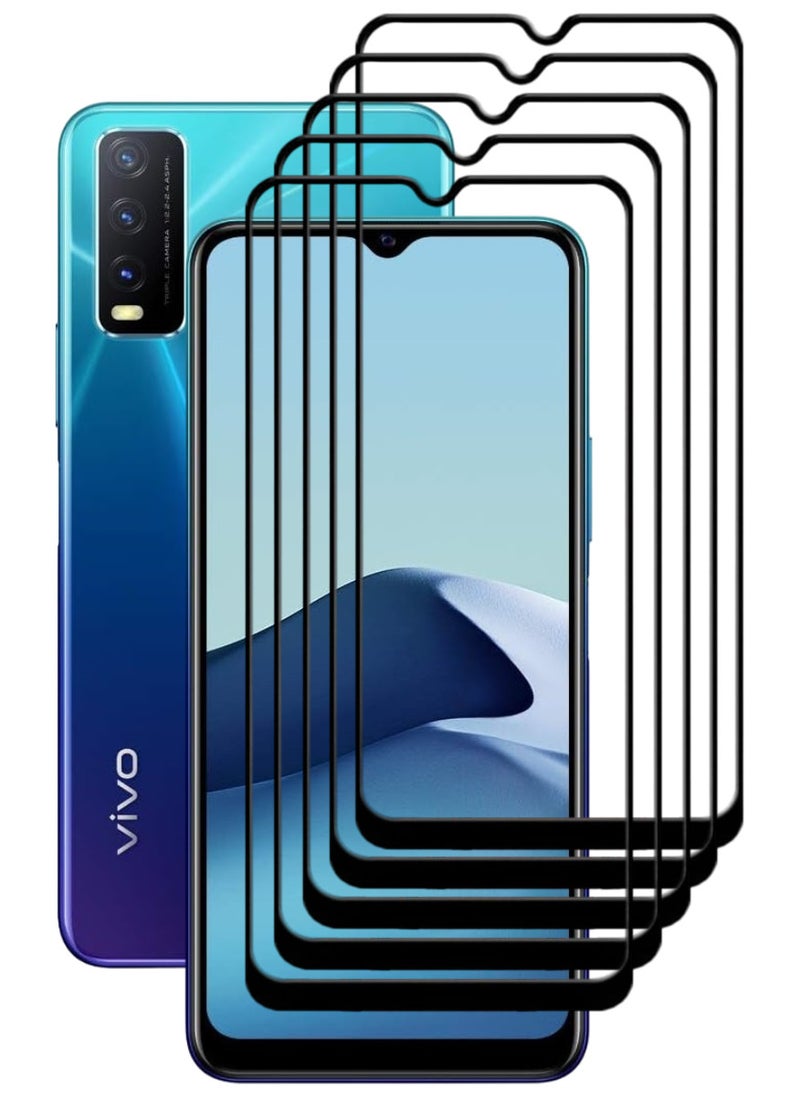 ACLIX 5 Pieces Antistatic ESD Dustproof Premium Quality High Definition Tempered Glass Screen Protector Designed For vivo Y20 - Image 1