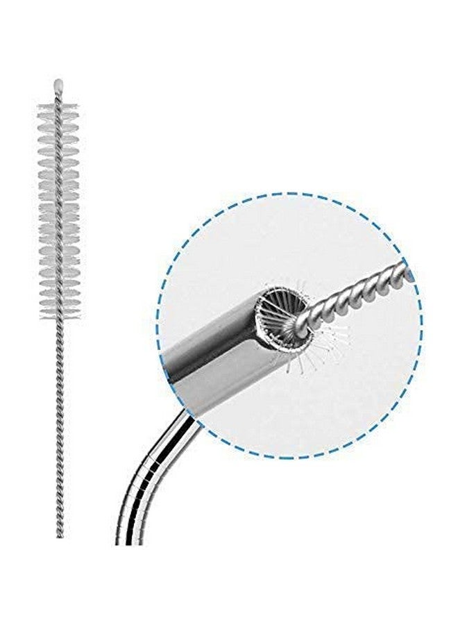 ANTIL'S ANTIL'S Reusable Stainless Steel Drinking Straw Sipper (4 Straight Straw + 4 Bent Straw & 2 Straw Cleaning Bush)  - Image 2
