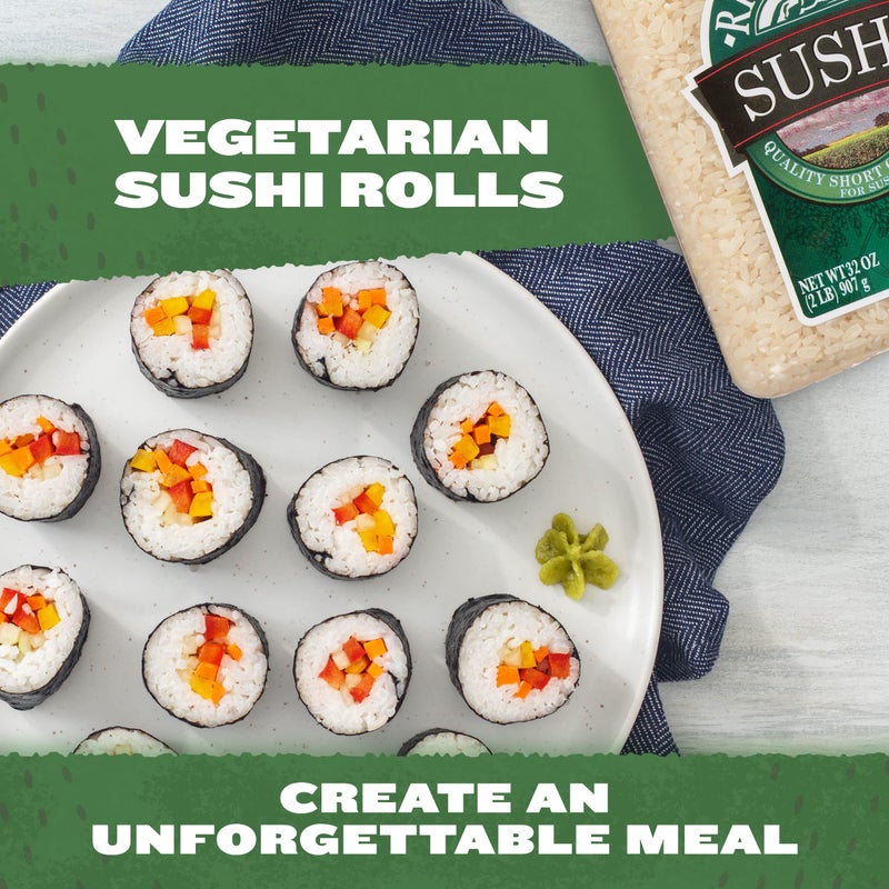 RiceSelect Sushi Rice for Sushi and Japanese Food, Premium Gluten-Free Short-Grain Rice, Non-GMO, 32-Ounce Jar - Image 3