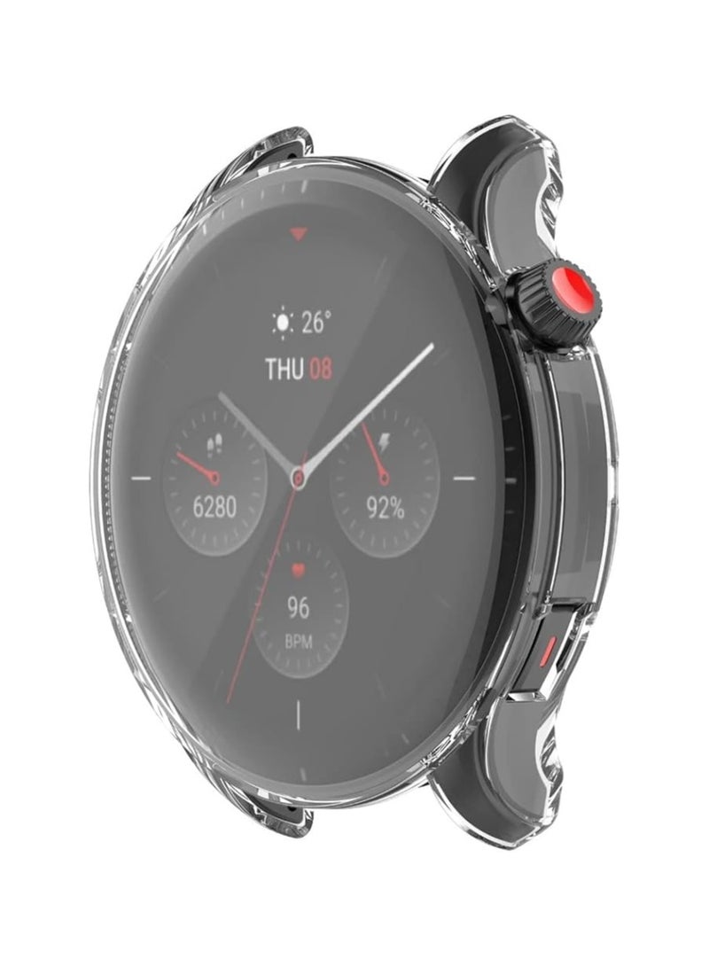 ELMO3EZZ Case Compatible with Amazfit GTR 4 / GTR4 Pro Case Watch Soft TPU Shockproof Cover Slim Guard Thin Bumper Shell Protector (Clear) - Image 4