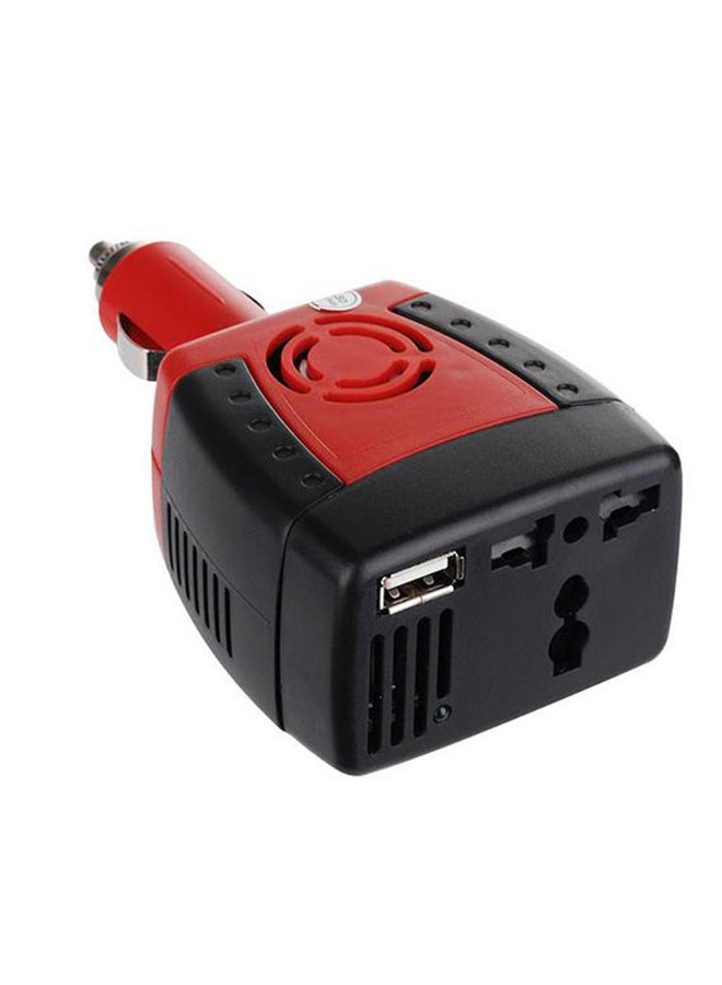 محول طاقة محمول للسيارة مع شاحن بمنفذ USB - Image 1
