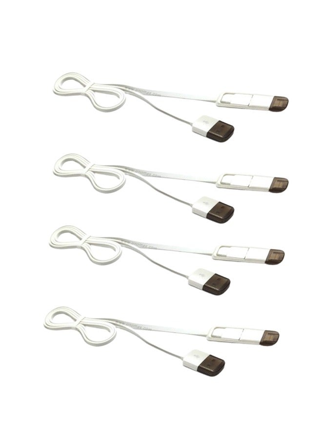 REMAX 4-Piece Transformer Cable 2in1 Dual Micro Usb and Lightning - Image 1